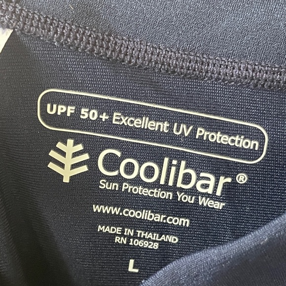 NWT Coolibar 50 spf Navy Swim Leggings - Picture 5 of 6